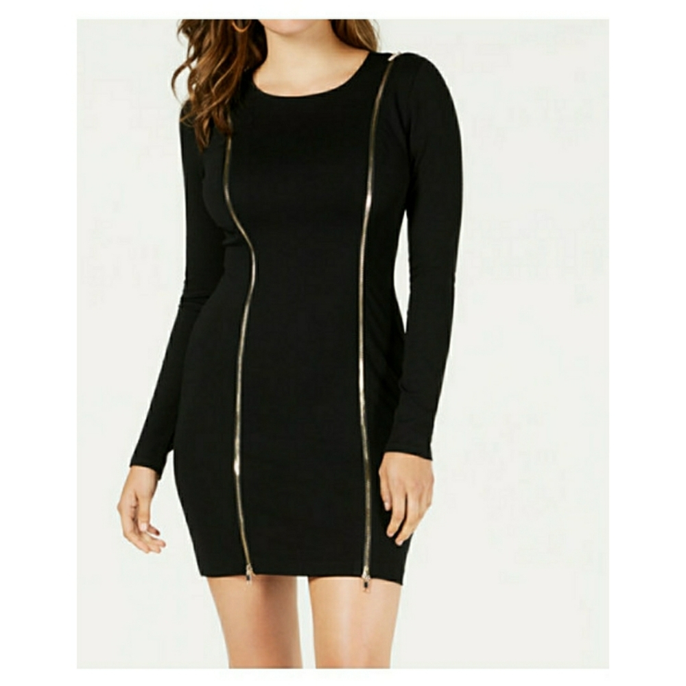 GUESS Zipper Bodycon Dress